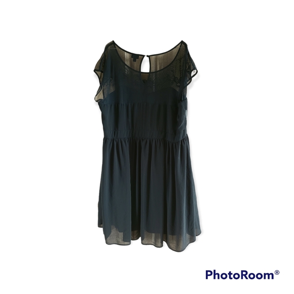 Torrid Floral Embroidered Mesh Little Black Dress - Picture 12 of 13